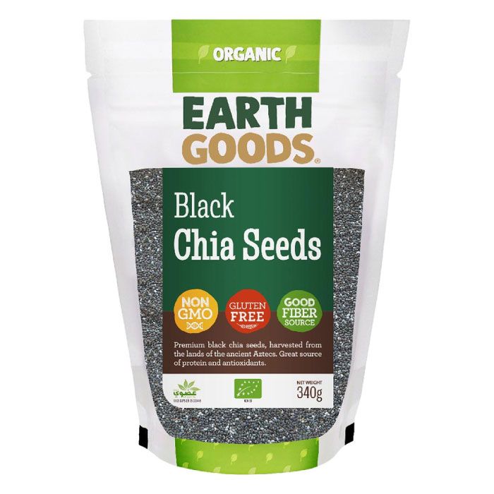 Organic Black Chia Seeds 340g Lets Organic 8559