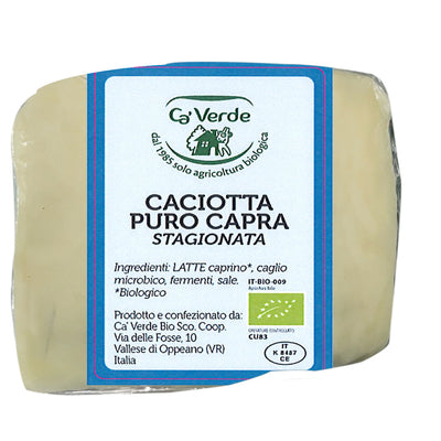 Organic Pure Seasoned Goat caciotta Cheese 250g