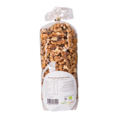 Organic Shelled walnuts halves 250g