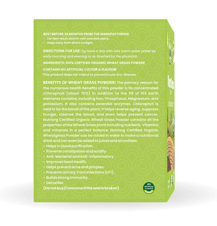 Organic Wheatgrass Powder 75g