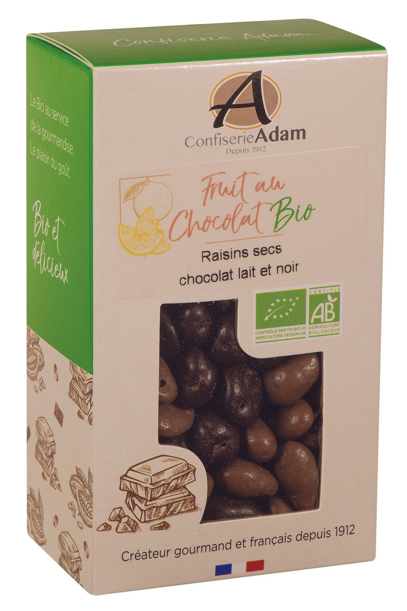 Organic Case Milk And Dark Chocolate Raisins 150G