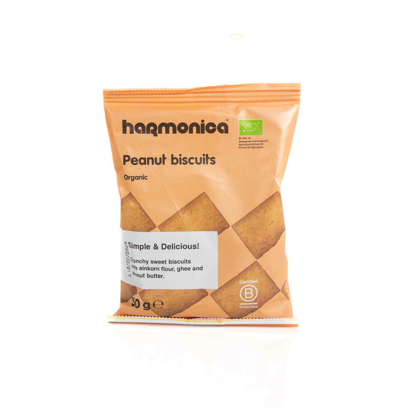 Organic Biscuits with Peanut butter 50 g