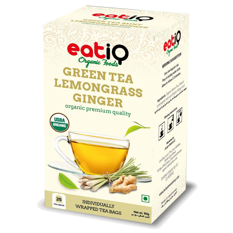 Organic Green Tea Lemongrass Ginger