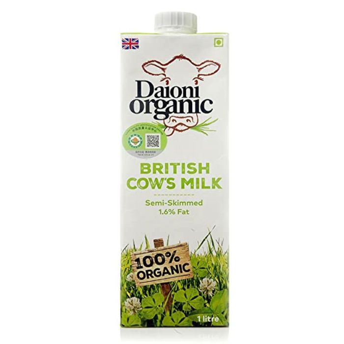 Organic Semi Skimmed UHT Milk 1L