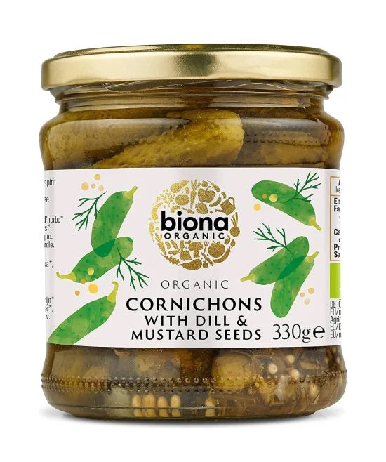 Organic Cornichons 330G