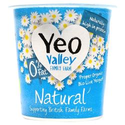 Organic 0% Fat Natural Yoghurt 150g