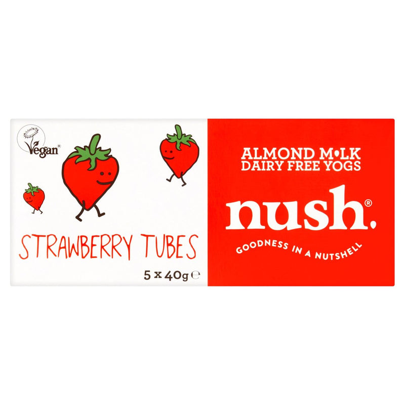 Almond Tubes Strawberry 5X5X40G Vegan