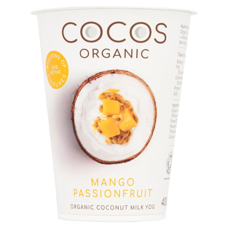 Organic Mango Passionfruit Coconut Milk Yoghurt Alternative 400g