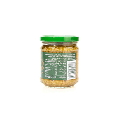 Org Green Olive Paste Glass Jar