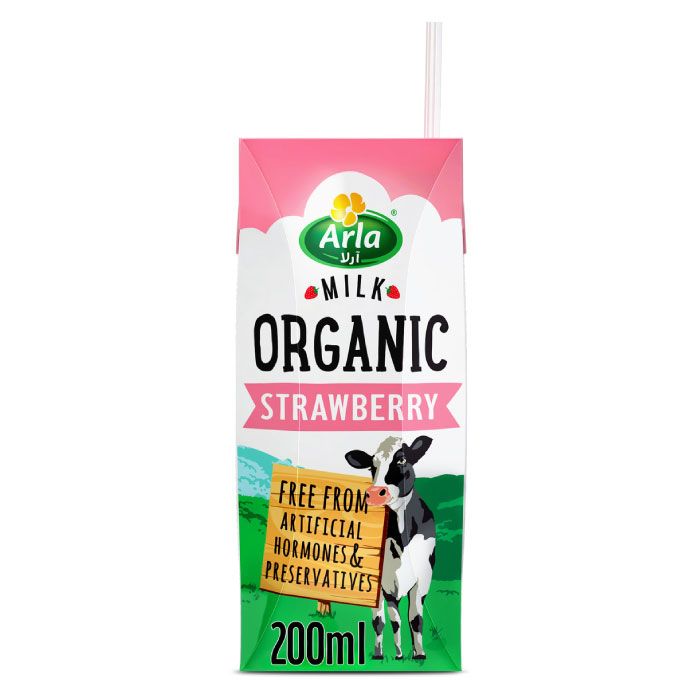 Organic Strawberry Milk 200Ml