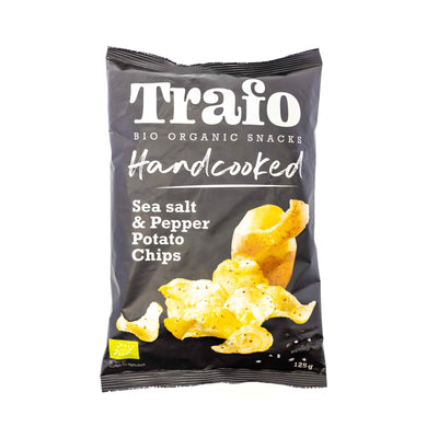 Organic Sea Salt & Pepper Potato Chips 125g