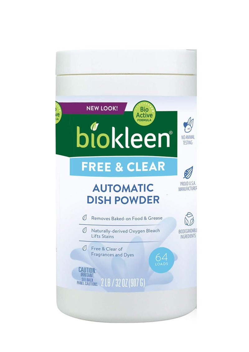 Organic Free & Clear Automatic Dish Soap Powder 2lb.