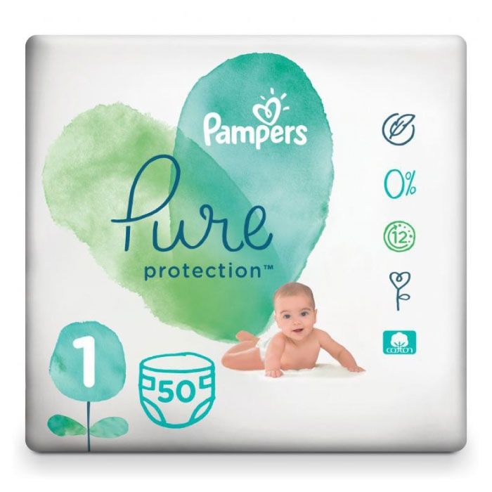 Pure Protection Diaper Size 1 (50 Pcs)