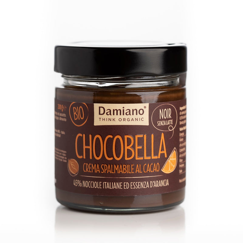 Organic Chocobella Noir Milk Free with Orange Essence 200g