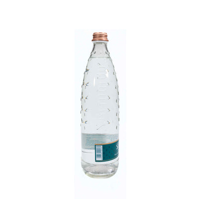 Carbonated glass water bottle 750ml