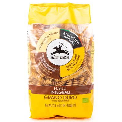 Organic Whole Durum Wheat Fusilli 500g