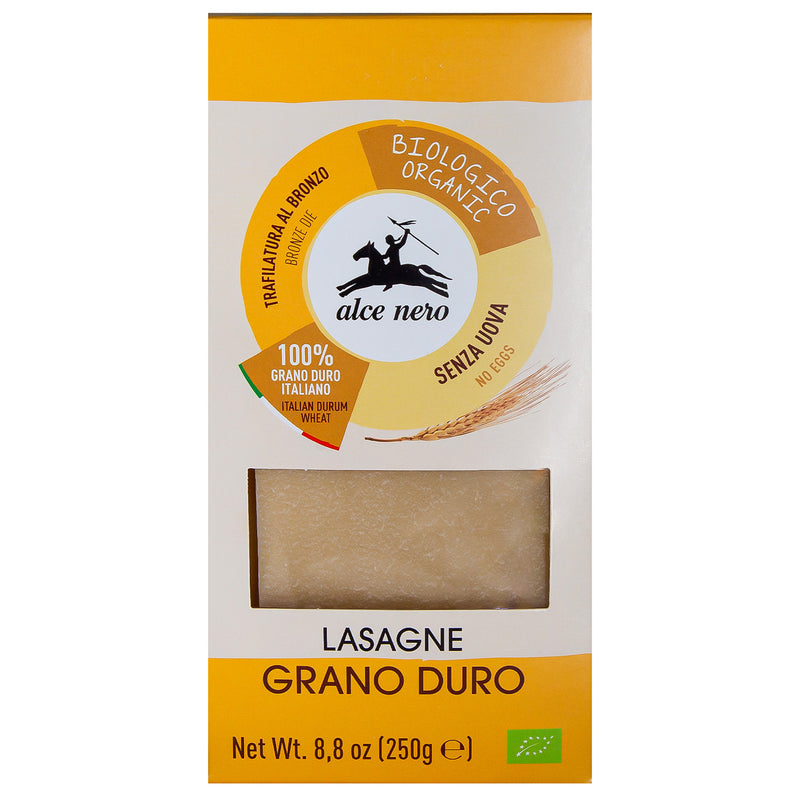 Organic durum wheat Semolina lasagne 250g