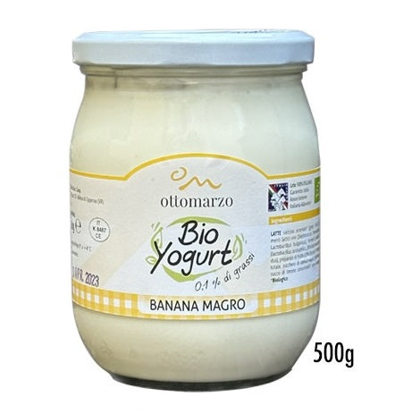 Organic Banana Yogurt 0.1% fat 500g