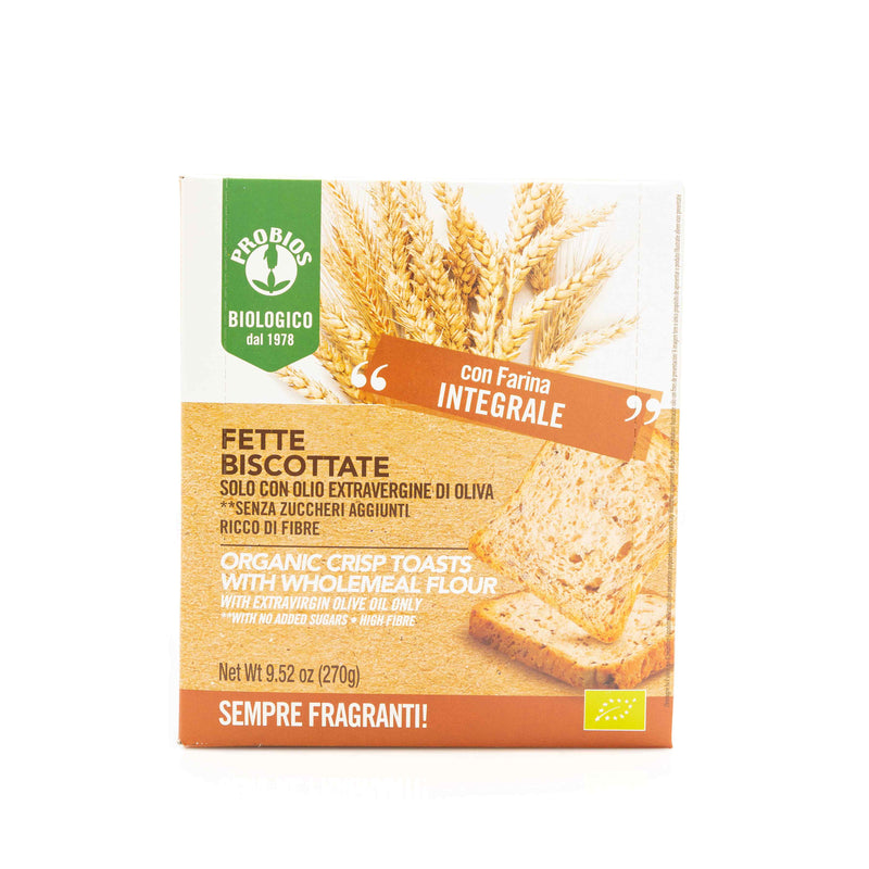 Organic Wholewheat Flour Crisp Toasts 270g