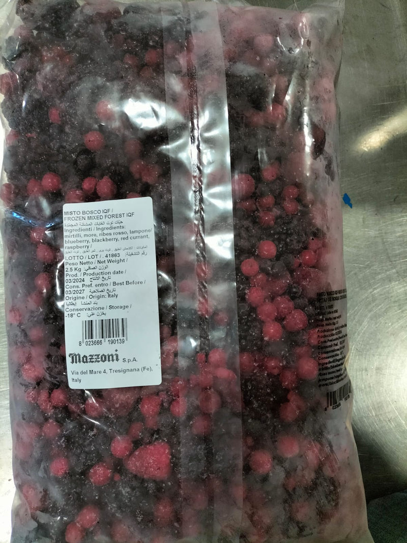 Frozen IQF Mixed Forest berries 4 fruits 2.5kg