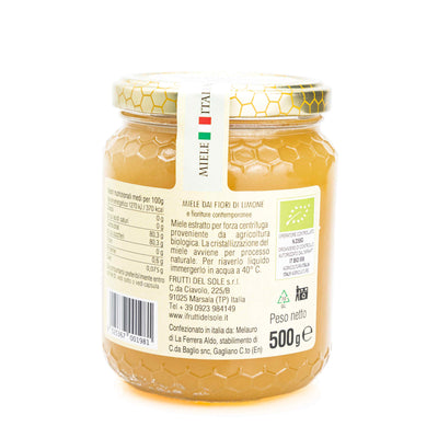 Organic Lemon Honey 500g