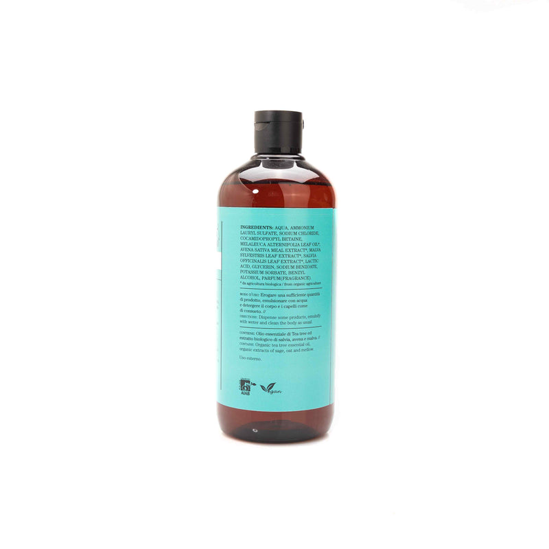 Bioearth Organic Shower Shampoo Tea Tree Oil 500ml