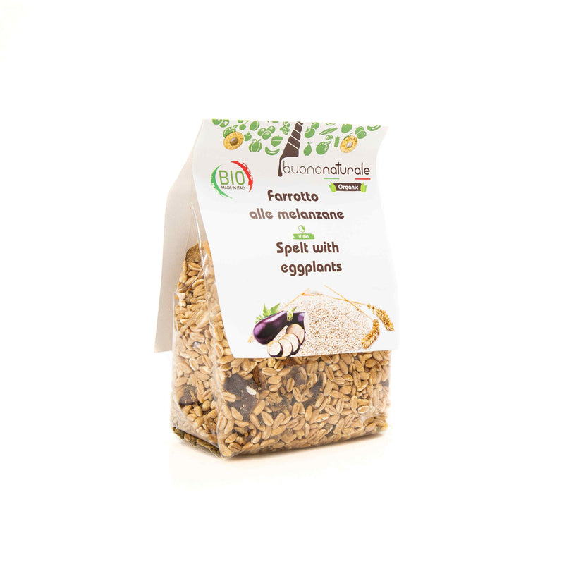 Organic Spelt with Eggplants 250g