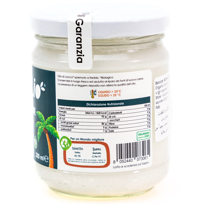 Organic Virgin Coconut Oil 200ml