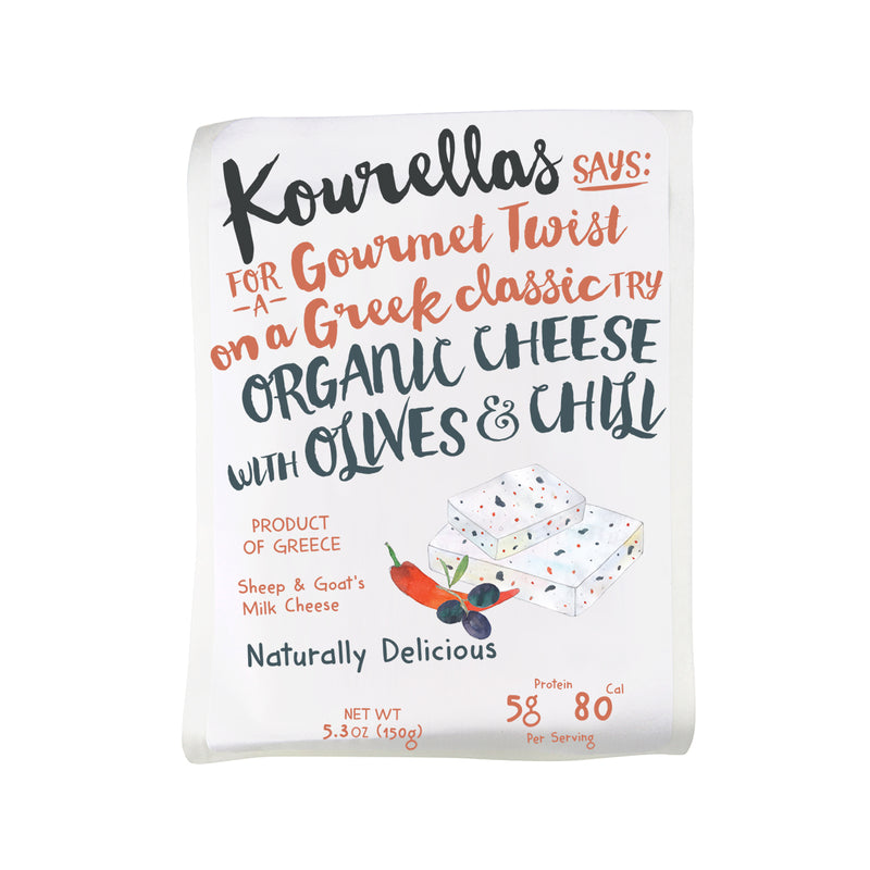 Organic Olives & Chilli Cheese 150G