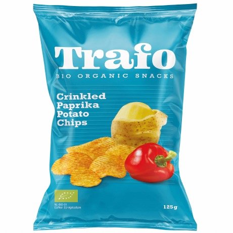 Organic Crinkled Paprika Potato Chips Salted 125g