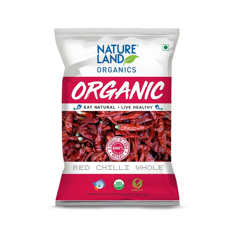 Organic Red Chilli Whole 50g