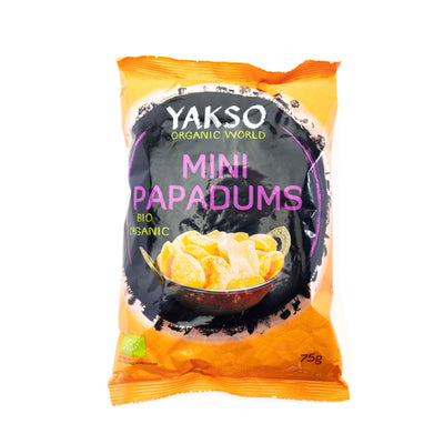 Organic Mini Papadums 75g