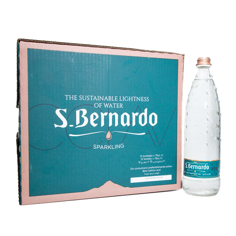 Carbonated glass water bottle box 750mL x12 (Exclusive Offer)