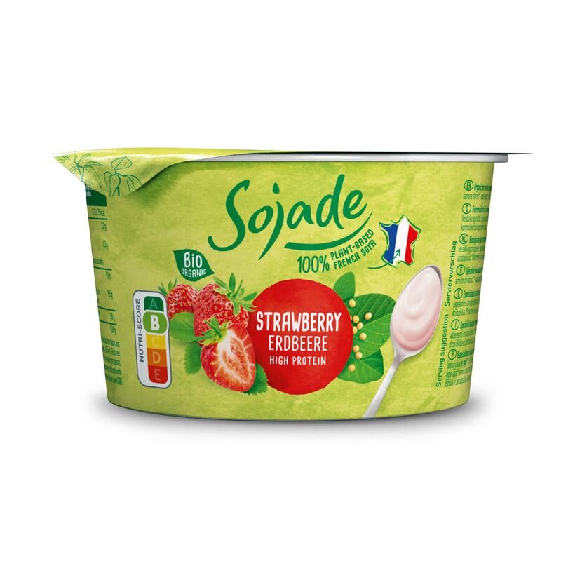 Organic Strawberry Soya Yoghurt Alternative 150g