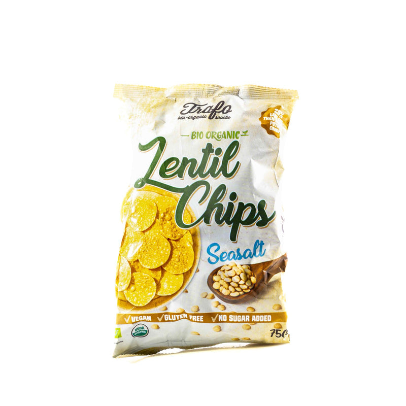 Organic Lentil Chips Seasalt 75g