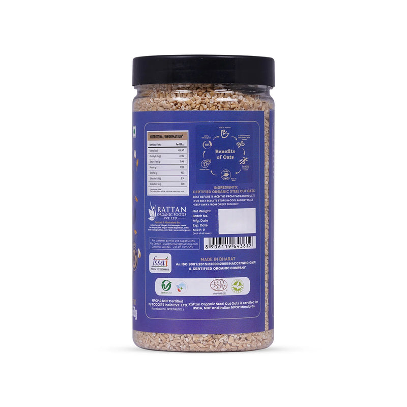 Organic Steelcut Oats 650g