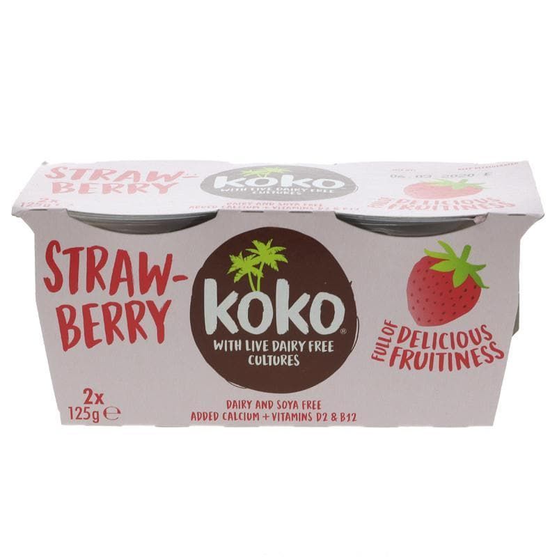 Organic Dairy Free Yoghurt - Strawberry 2 X 125g