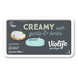 Organic Creamy with Garlic & Herb 150g