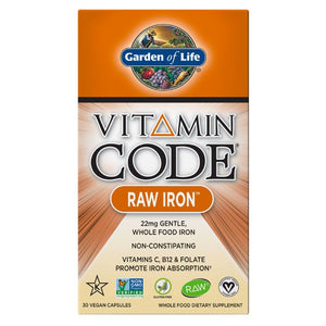 GARDN LIFE VITAMIN CODE IRON 30 CAPS