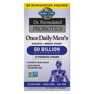 Organic Dr Formulated Probiotics 1 Daily Men 30 Vegetarian Capsules