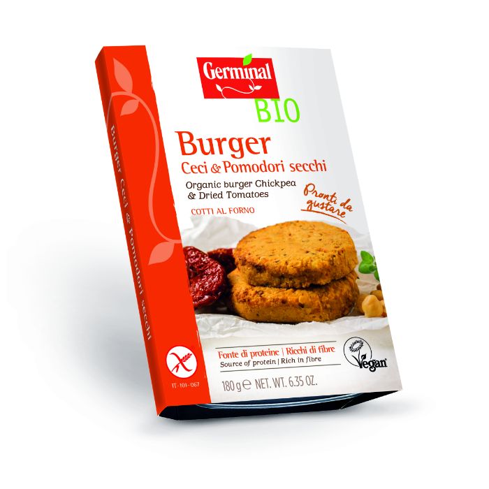 Organic Burgers Chickpea & Dried Tomatoes 180g