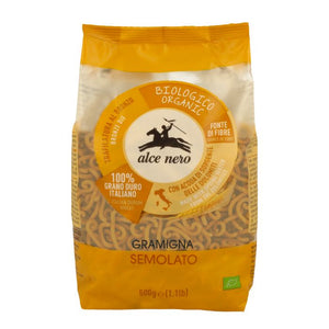 Organic Semi-Whole Wheat gramigna 500g